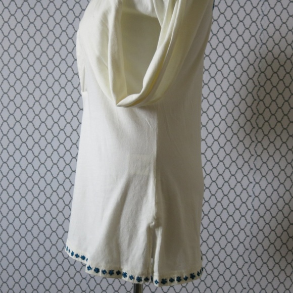 TNA Aritzia Embroidered Braided Long Sleeve Tunic Top Blouse - Size Small - Picture 5 of 8